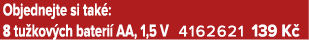 Objednejte si tak : 8 tu kov ch bateri AA, 1,5 V 4162621 139 K 