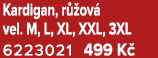 Kardigan, r ov  vel. M, L, XL, XXL, 3XL 6223021 499 K  