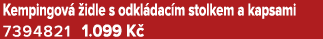 Kempingov  idle s odkl dac m stolkem a kapsami 7394821 1.099 K 