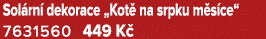 Sol rn dekorace „Kot  na srpku m s ce“ 7631560 449 K 
