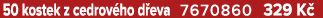 50 kostek z cedrov ho d eva 7670860 329 K 