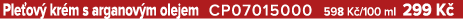 Ple ov kr m s arganov m olejem CP07015000 598 K /100 ml 299 K 