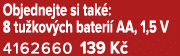 Objednejte si tak : 8 tu kov ch bateri AA, 1,5 V 4162660 139 K 