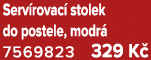 Serv rovac stolek do postele, modr  7569823 329 K 