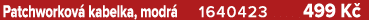 Patchworkov kabelka, modr  1640423 499 K 