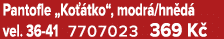 Pantofle „Ko tko“, modr /hn d  vel. 36 41 7707023 369 K  