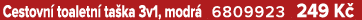 Cestovn toaletn  ta ka 3v1, modr  6809923 249 K 