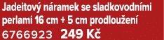 Jadeitov n ramek se sladkovodn mi perlami 16 cm + 5 cm prodlou en  6766923 249 K 