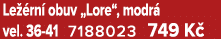 Le rn  obuv „Lore“, modr  vel. 36 41 7188023 749 K  